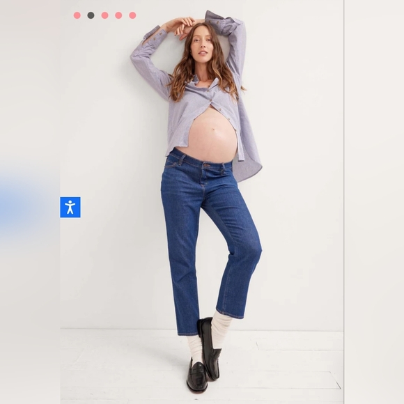 Hatch the Straight Leg Maternity Jean sz 28